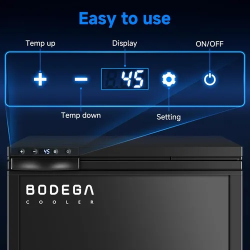 Vista 9 de BODEGA BODEGACOOLER Refrigerador de 12 Voltios, Refrigerador de RV con Control por APP, 65L (2.3 pies cúbicos) Refrigerador Congelador para RV