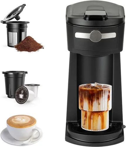 Vista 9 de Cafetera de 12 tazas, cafetera de goteo, filtro reutilizable, mantiene el calor y pausa automática, tanque de agua de fácil visión, cafetera