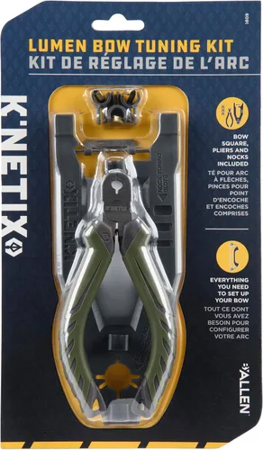 Vista 2 de Allen Company K'Netix Lumen - Kit de afinación de arco, compatible con arcos compuestos, recurvos y largos, gris