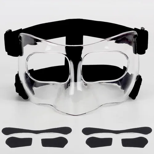 Vista 8 de QK01 - Protector de nariz para nariz rota, máscaras faciales para fútbol, baloncesto y otros deportes, ajustable, para niños, adolescentes