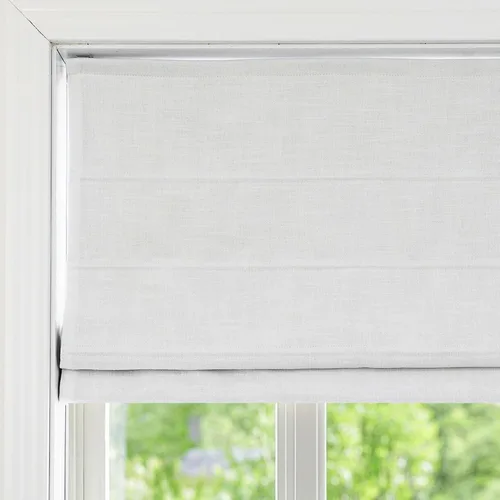Vista 9 de Persianas romanas sin cordón, persianas romanas para ventanas con rayas negras de bloqueo total premium, persianas romanas personalizadas de tela