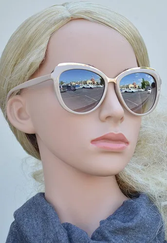 Vista 4 de Froya - Gafas de sol redondas ovaladas Cateye para mujer, protección UV