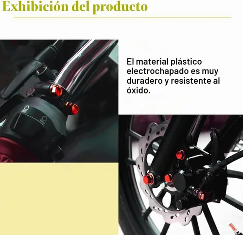 Vista 5 de ZKFAR 30 tapas de rosca para modificación de motocicleta, 4 tamaños, impermeables, duraderas, de metal, accesorios de decoración de tuercas