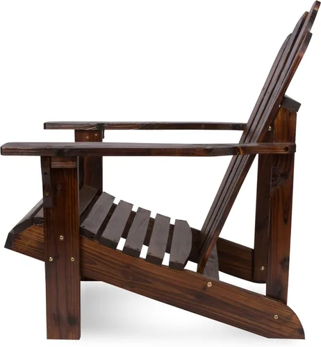 Vista 5 de Shine Company – Silla estilo Westport Adirondack, Marrón quemado