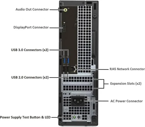 Vista 3 de Dell Computadora de escritorio OptiPlex 3040 SFF, Quad-Core i5-6500 hasta 3.6 GHz, 8 GB de RAM, 256 GB SSD, teclado y mouse, WiFi, BT, Windows 11