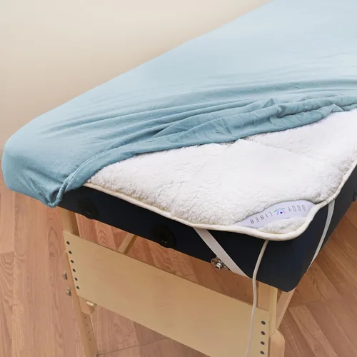 Vista 3 de Sábana bajera ajustable para camilla de masajes, cómoda, algodón, Azul, 1