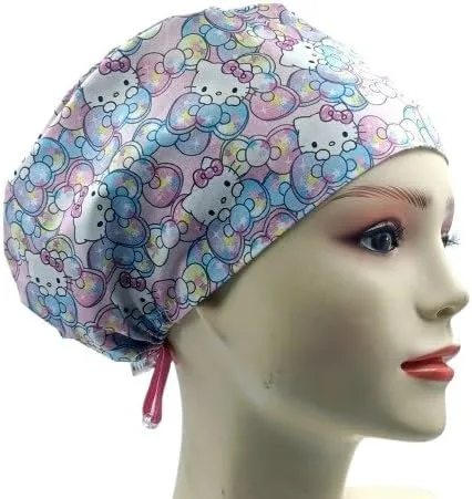 Vista 11 de Cute Kitty Euro Scrub - Gorra de trabajo ajustable para mujer