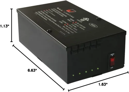 Vista 2 de WAC Lighting EN-1260-RB2 120V Entrada 12V Salida 60W Transformador electrónico cerrado remoto, negro