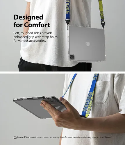 Vista 15 de Ringke Fusion Plus [Funda + soporte para lápices] compatible con iPad Pro 12.9 (6ª generación 2022, 5ª generación 2021), parte trasera dura