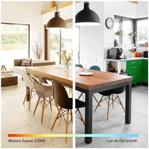 Vista 3 de Amazon Basics - Bombillas LED A19 equivalentes a 100 vatios, color blanco suave (2700K), energía eficiente 15W, no regulable, vida útil de 10,000