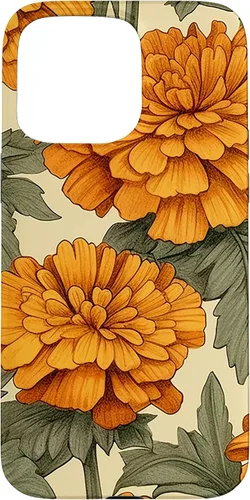Vista 31 de Watercolor Marigold Flower Case for iPhone 16