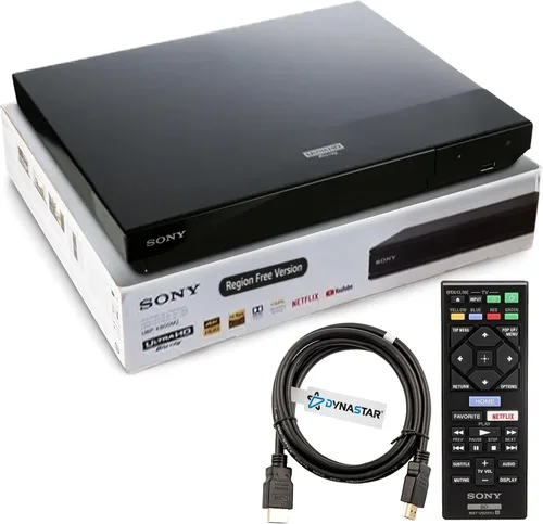 Vista 5 de Reproductor de Blu-ray 4K UHD libre de región compatible con Sony UBP-X800M2 Ultra HD 4K, 3D, WiFi, Dolby Vision, Bluetooth, multiregión Blu-ray
