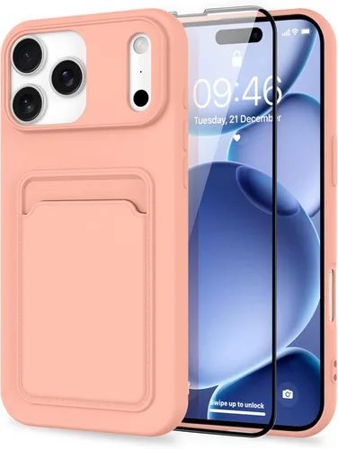 Vista 69 de MZELQ Compatible con iPhone 11 Funda TPU Soporte para Tarjetas Cubierta de Billetera, Protección de Cámara + Protector de Pantalla Funda Suave