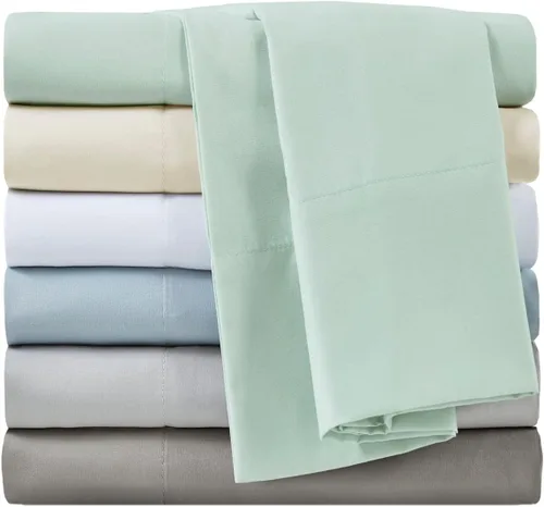 Vista 7 de Sleep Philosophy Smart Cool - Juego de sábanas refrescantes de 3 piezas de microfibra transpirable que absorbe la humedad, tamaño individual