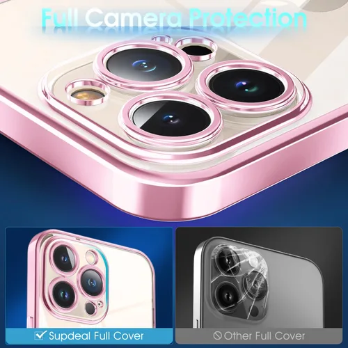 Vista 639 de Supdeal Funda cristalina transparente para iPhone 11, [No se amarillea] [Protección de la cámara] [Probado contra caídas de grado militar] Funda
