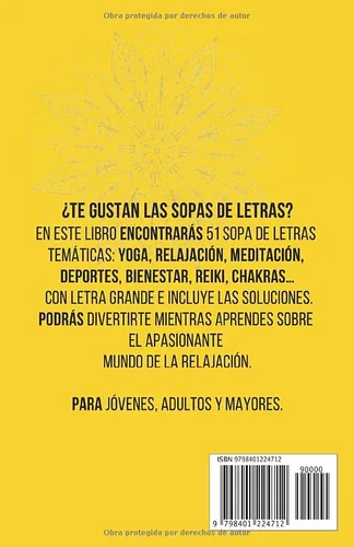 Vista 2 de Sopa de Letras Adultos Letras Grandes- 51 Pasatiempos Adultos Interactivos sobre Relajación Yoga Bienestar Sopa de Letras para Adultos Adolescentes