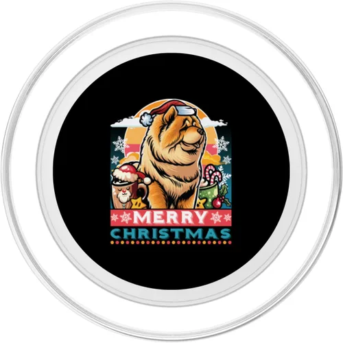 Vista 2 de Chow Chow Santa Claus Coffee Mug Merry Christmas Dogs PopSockets MagSafe PopGrip for iPhone