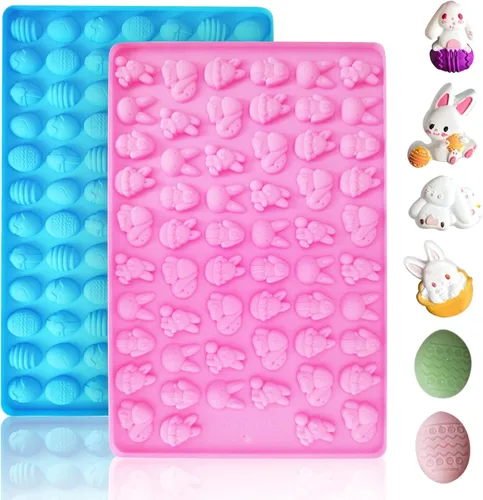 Vista 12 de 2 moldes de silicona, moldes de golosinas para perros, para hornear, moldes antiadherentes para huesos de perro para chocolate, dulces, pudín