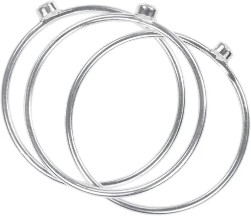 Vista 5 de uGems - Anillos apilables con circonita cúbica blanca, varios tamaños y metales.