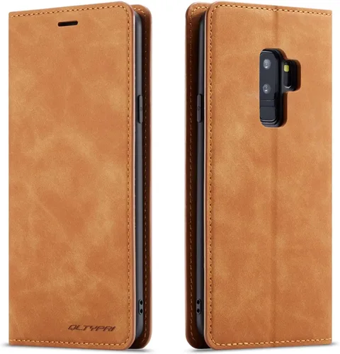 Vista 12 de QLTYPRI Funda para Samsung Galaxy S8, funda de piel sintética premium TPU parachoques con tarjetero Kickstand adsorción magnética oculta a prueba