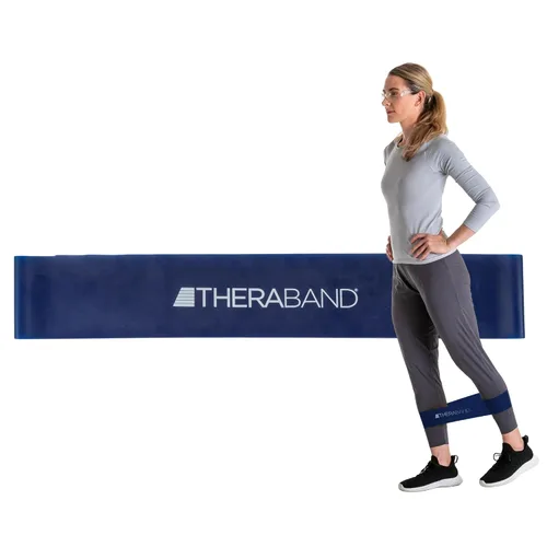 Vista 12 de Banda de látex profesional de resistencia TheraBand para pilates, crossfit, yoga, tonificación, estiramiento, entrenamiento de fuerza sin pesas