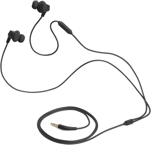 Vista 3 de JBL Endurance Run 2 con cable - Audífonos deportivos impermeables en el oído con cable, sonido JBL Pure Bass, llamadas manos libres, nunca duele.