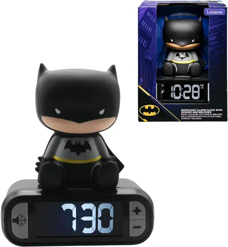 Vista 27 de LEXiBOOK, Vengadores de Marvel, Reloj despertador con luz nocturna de Los Vengadores, Sonidos y melodías, Pantalla LCD retroiluminada, Luminoso
