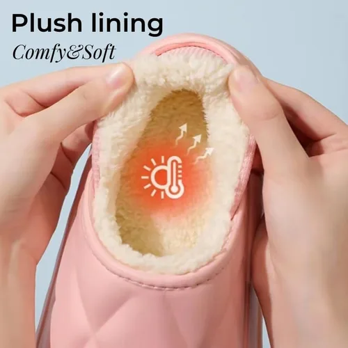 Vista 2 de Women's Slippers Fuzzy House Slippers Memory Foam Slippers Slip-on Slippers Soft Cozy Plush for Indoor Outdoor winter fuzzy slippers