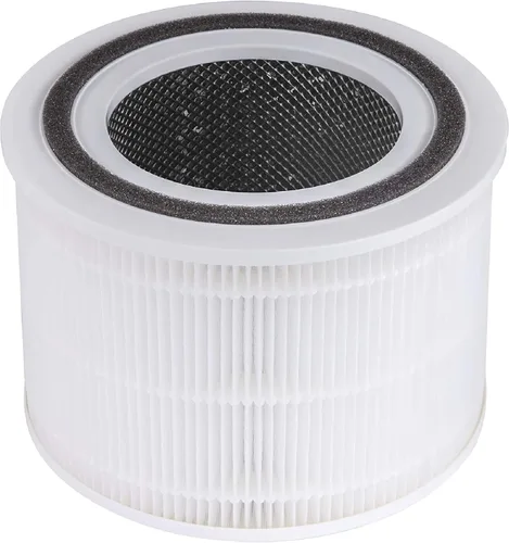 Vista 2 de LEVOIT Core 300 Filtro de repuesto para purificador de aire, 3 en 1 True HEPA, 1 paquete, blanco y 10 filtros de repuesto para humidificador