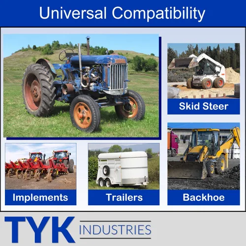 Vista 5 de Dos tubos interiores TYK 5.00-16, 5.50-16 para neumáticos de implementos de tractor agrícola con vástago de válvula TR15