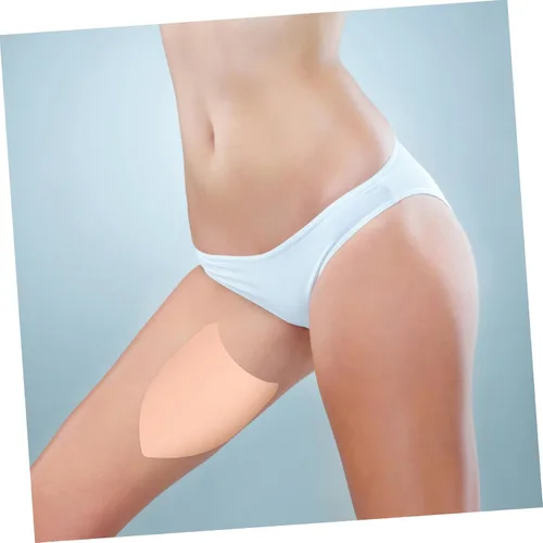 Vista 5 de 10 parches de roce para muslos, protección de fricción invisible para elástico para mayor comodidad, diseño discreto para correr, senderismo y más