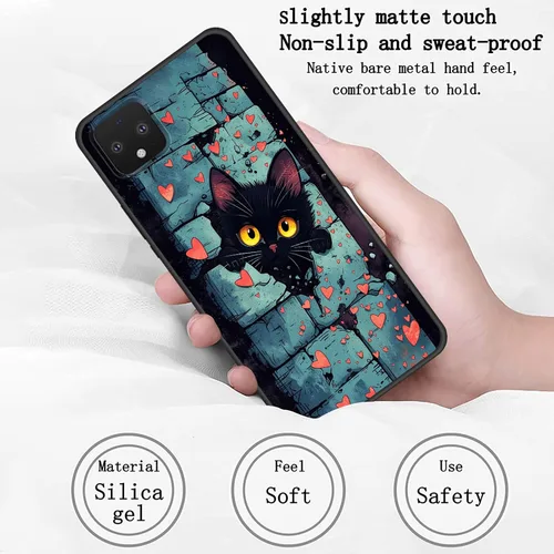 Vista 346 de Funda delgada para Google Pixel 4 XL, funda delgada de silicona de TPU suave a prueba de golpes para Google Pixel 4 XL, astronauta Galaxy