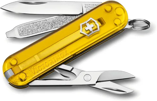 Vista 12 de Victorinox Classic SD Swiss Army – Navaja suiza de bolsillo, compacta, 7 funciones, navaja de bolsillo fabricada en Suiza con hoja pequeña Parque
