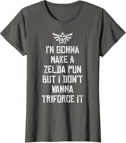 Vista 7 de Nintendo Zelda Funny Triforce It Pun - Camiseta gráfica, Negro, S