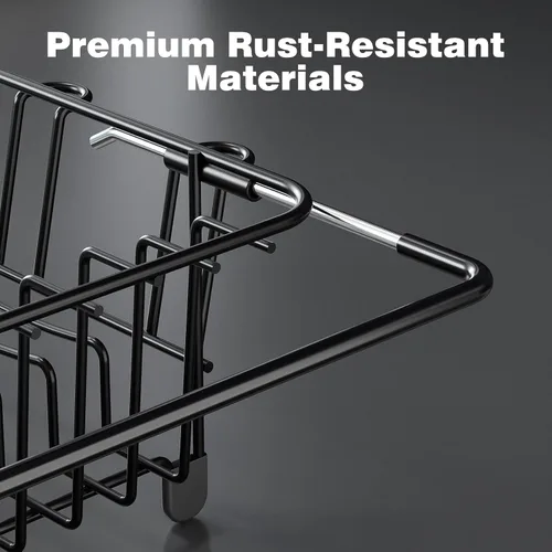 Vista 7 de Dish Drying Rack in Sink: Expandable, 3-Slot Utensil Holder, Anti-Slip Handle. Small Dish Rack: Ideal for Small Households. Kitchen Drying Rack