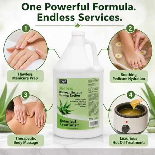 Vista 3 de PRO NAIL - Loción de masaje de terapia curativa - Pedicura profesional, manicura corporal y con aceite caliente, infundida con aceites naturales