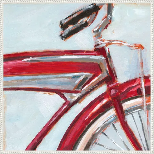 Vista 19 de Amanti Art Framed Canvas Wall Art 16x16 Retro Cycle I by Ethan Harper, Framed Wall Art Canvas, Abstract Artwork, Traditional Decor, Small Poster