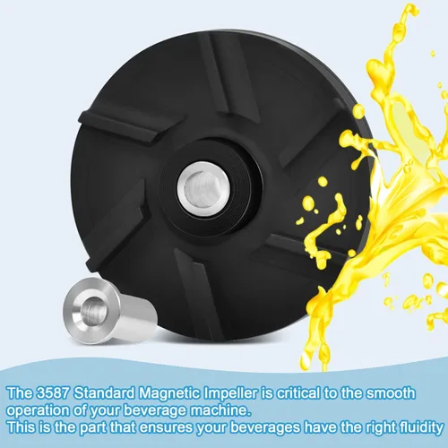 Vista 3 de Impulsor magnético estándar 3587, carcasa de rodamiento estándar 3220 Mcx, compatible con máquinas de bebidas Grindmaster Crathco