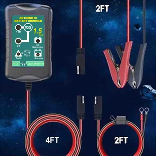 Vista 9 de para cargador de batería Deltran 12V Mantenedor 1.5A Modelo # EPA1020-0612