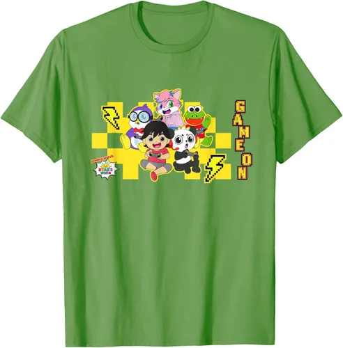 Vista 16 de Ryan's World Game On Characters Camiseta, Negro, S
