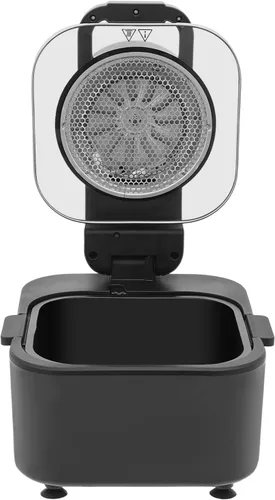 Vista 7 de PERFERATE Freidora de aire Easy View de 9.5 cuartos de galón, freidora de aire sin cajón de 1350 W con rango de control de temperatura de 194 ℉ a
