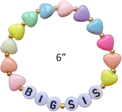 Vista 3 de Lemua Pulsera de hermana mayor, regalo para hermana mayor, joyería de anuncio para niñas