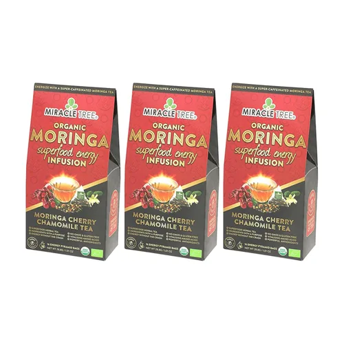 Vista 9 de Miracle Tree 's Energizing Moringa Infusion - Chai Mezcla súper cafeína Alternativa de café saludable, perfecta para concentrarse Certificado