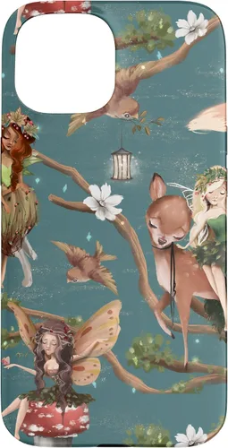 Vista 6 de iPhone 12/12 Pro Woodland Criatures - Carcasa para jardín de hadas