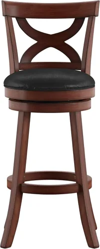 Vista 6 de Inspire Q Crosby Crry X-Back - Taburete giratorio de 29 pulgadas con respaldo alto de Classic