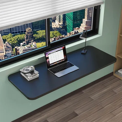 Vista 2 de Mesa plegable de pared para montaje en pared, mesa plegable de pared resistente, complemento perfecto para oficina, lavandería, hogar, bar, cocina