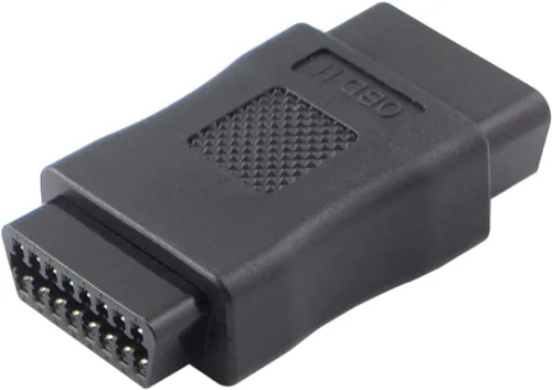 Vista 6 de OBD2 OBDII Full 16 Pin macho a hembra OBD Cable Divisor Convertidor Adaptador para Diagnóstico Puerto Extensor (negro)