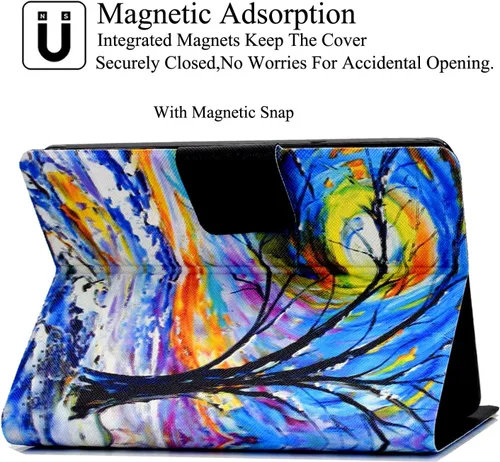 Vista 4 de Funda para Kindle Paperwhite, ranuras para tarjetas ligeras y delgadas con funda de encendido y apagado automático para Amazon Kindle Paperwhite