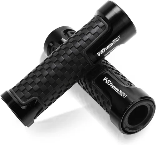 Vista 3 de Motorcycle Handlebar Grips for Suzuki VSTROM1000XT VSTROM 2014 2015 2016-2019 Motorcycle Accessories 7/8'' 22MM CNC Handlebar Grips Handle Grip Black