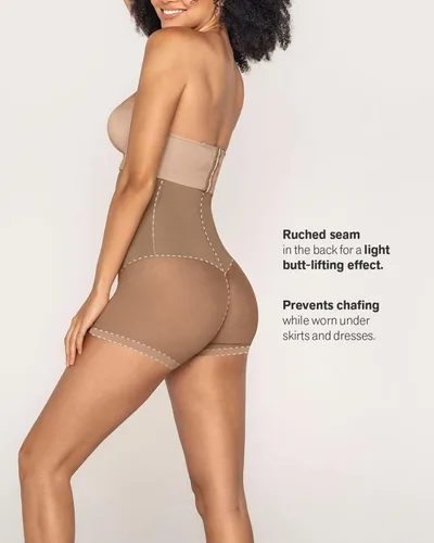 Vista 5 de Leonisa Pantalón corto con control de cintura alta realmente invisible para mujer